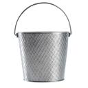 Tablecraft Lattice Collection Round Pail with Handle, 1.25 Gallon Capacity