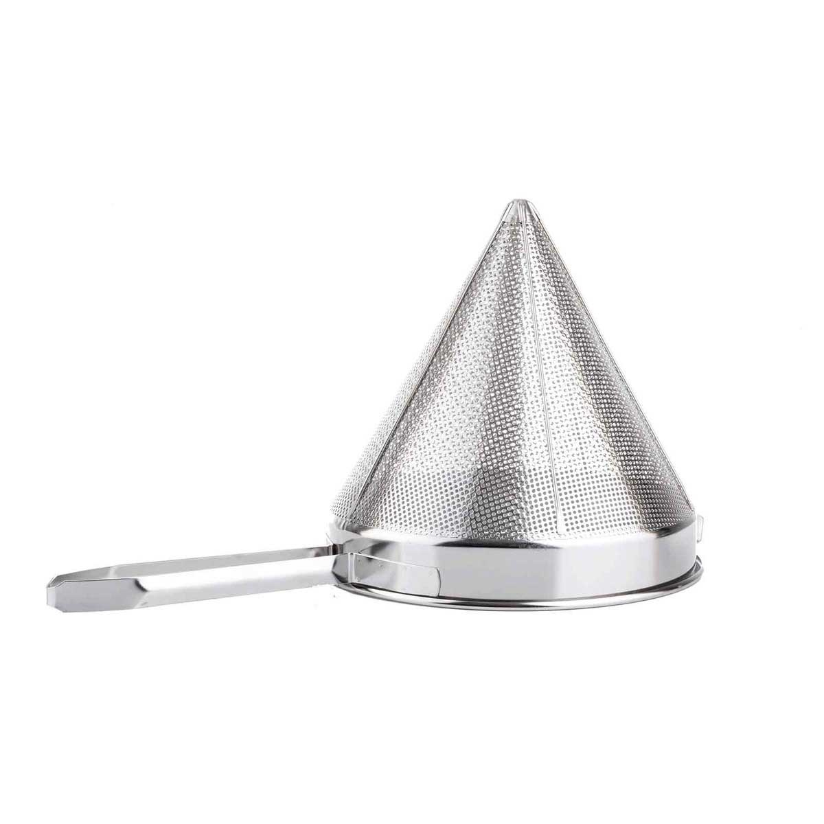 Tablecraft 18/8 Stainless Steel Coarse Mesh China Cap Strainer, 12 inch Dia.