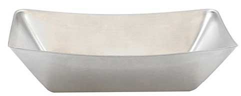 Tablecraft Better Burger Collection Brushed Stainless Steel Small Fry Tray, 5.125 X 3.5 X 1.25 Inch