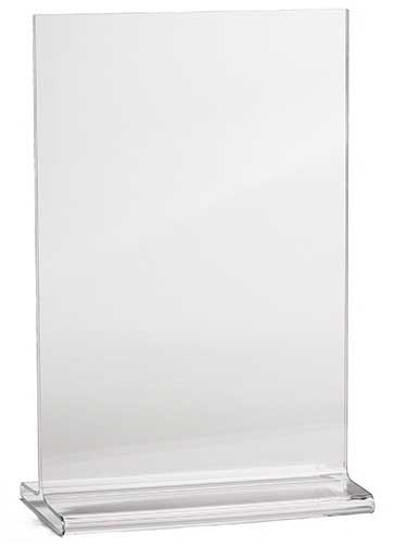 Tablecraft Acrylic Two-Sided Table Tent, 4 x 6 inch -- 24 per case