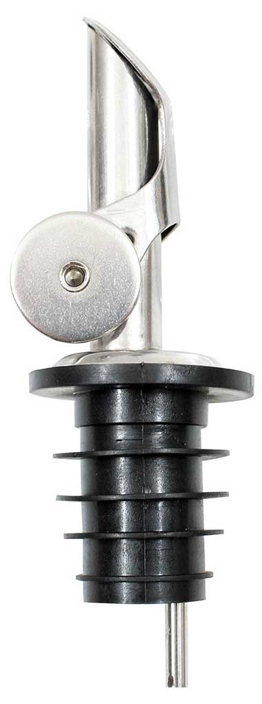 Tablecraft Weighted Flip Cap Pourer With Stainless Steel Vent Tube, 1.25 X 1.25 X 4.75 Inch -- 12 Per Case