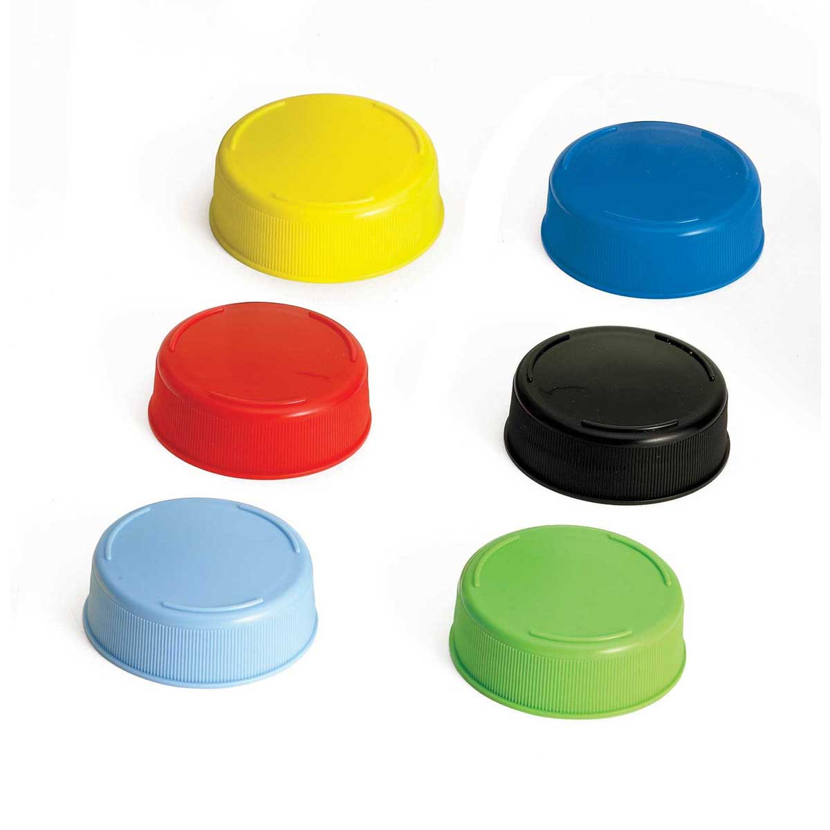 Tablecraft Invertatop 2.75 Inch Polyethylene Assorted 63 Mm End Cap For Squeeze Bottles, 12 Count