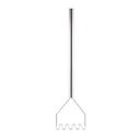 Tablecraft Stainless Steel Square Face Potato Masher, 7.125 x 5.25 x 32 inch
