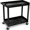 Luxor Black Two 32 x 18 inch Tub Shelves Cart