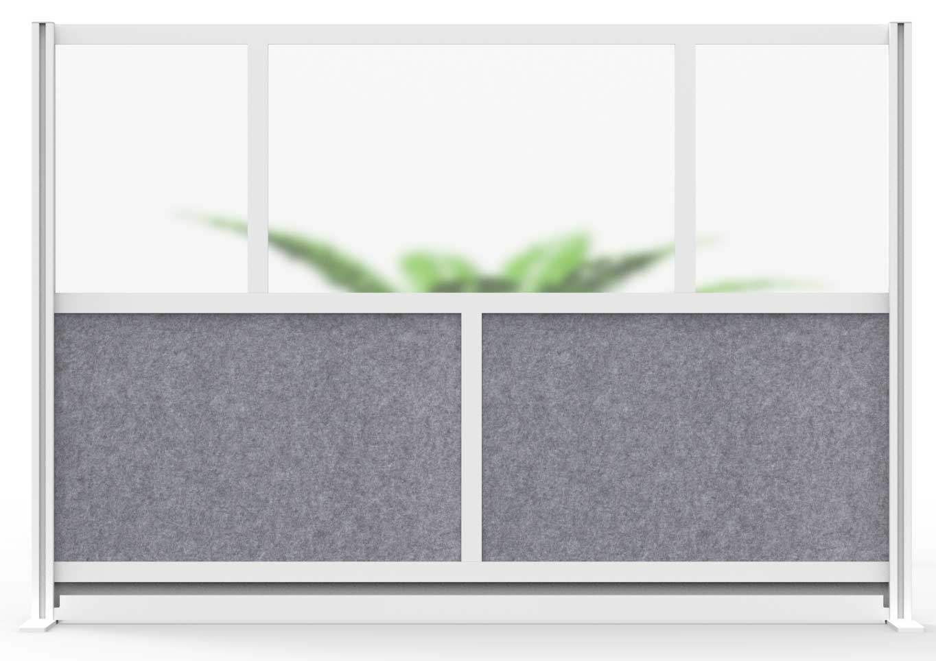 Luxor Modular Room Divider Wall System with 70 x 48 inch Starter Wall