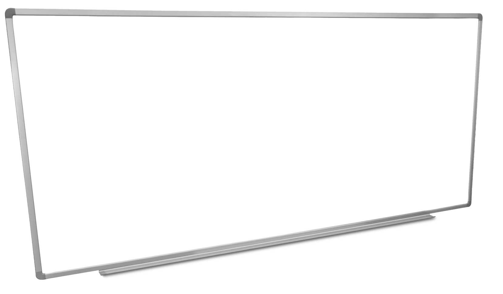 Luxor White Wall Mounted Magnetic Whiteboard, 96 x 40 inch Height