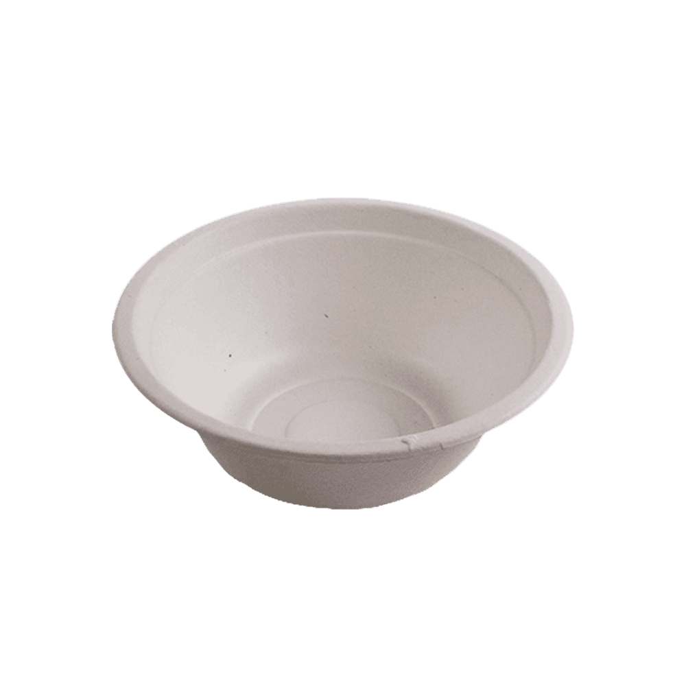 Kitch 24/7 White Compostable Classic Molded Fiber Bowl, 12 Ounce -- 1000 Per Case