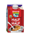 WhiteWave Horizon Organic Ultra Pasteurized Half and Half, 16 Ounce -- 12 per case.