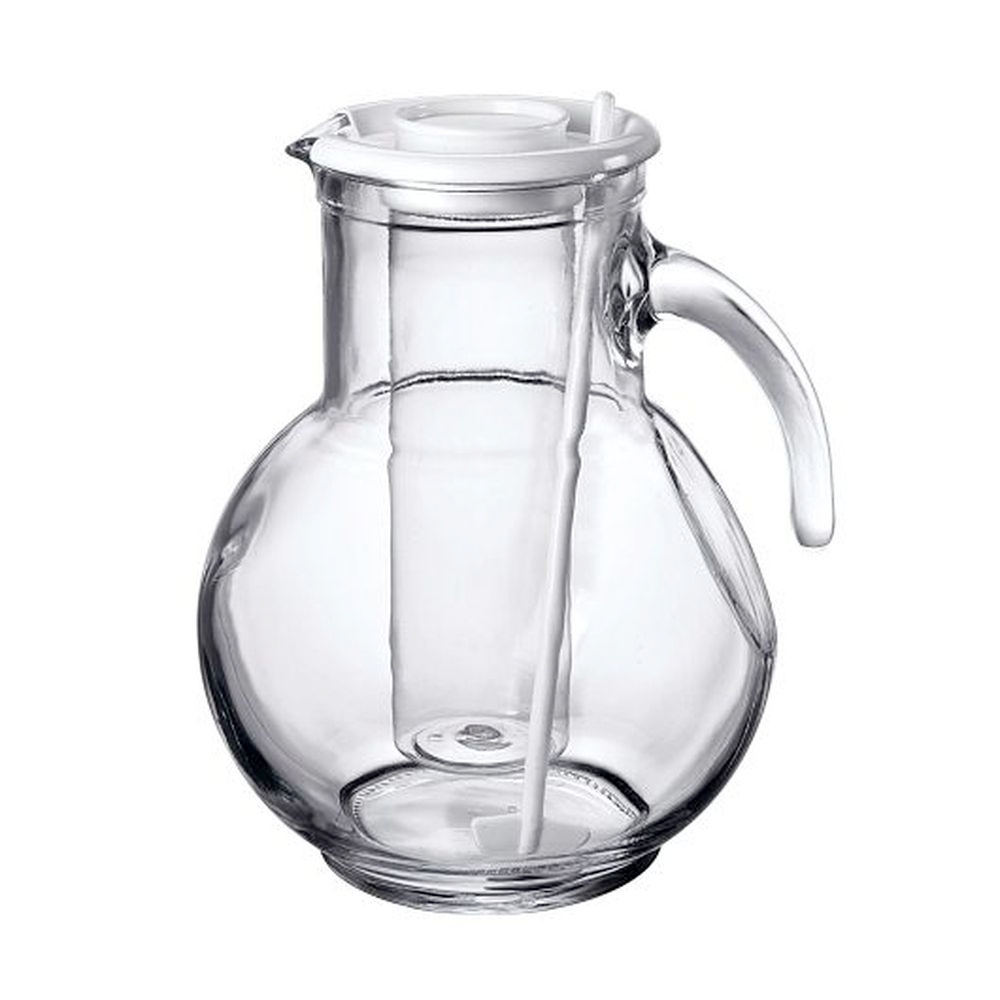 Kufra Soda Lime 2.25 Quart Pitcher with Ice Chamber, 6 count