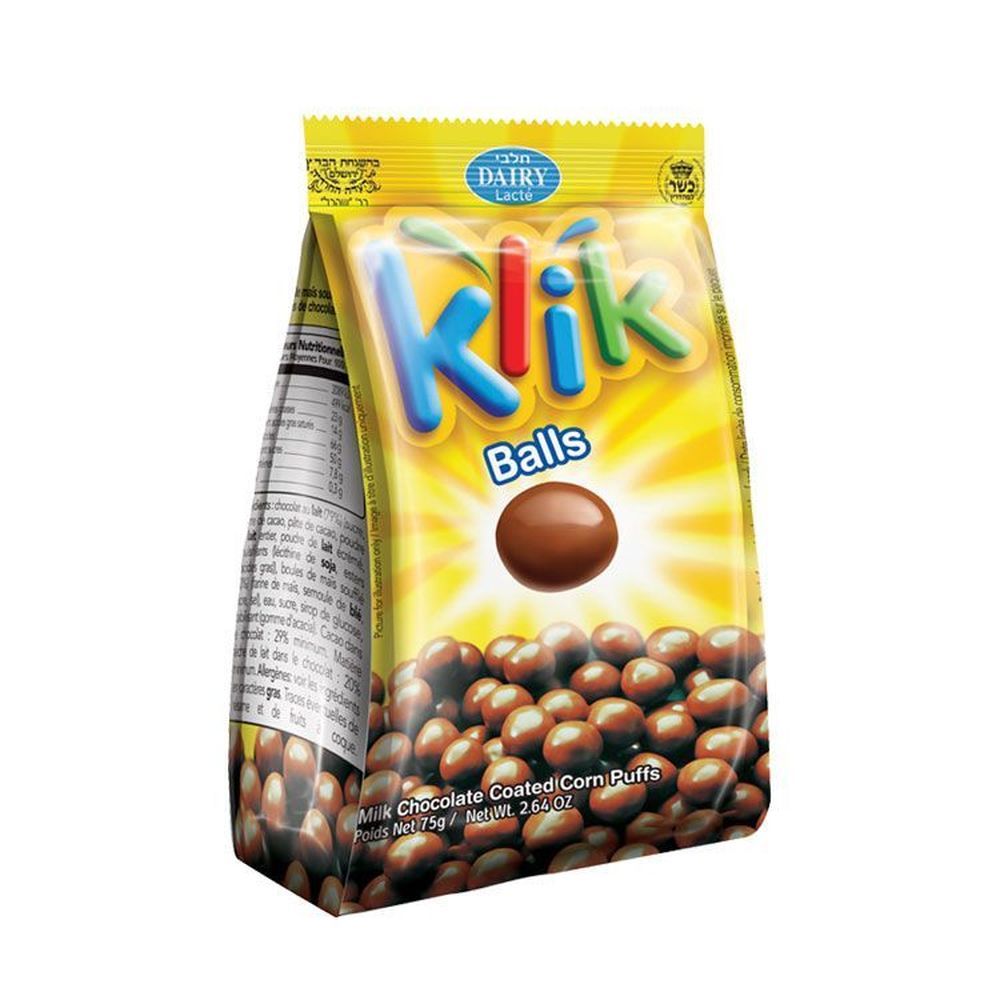Klik Chocolate Covered Malt Balls, 2.64 Ounce -- 16 Per Case
