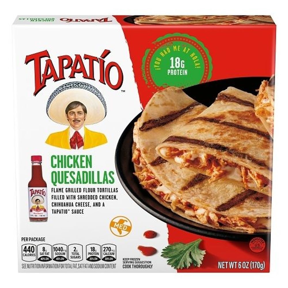 Chicken Quesadillas - Flame Grilled Flour Tortillas Filled with Shredded Chicken and Cheese