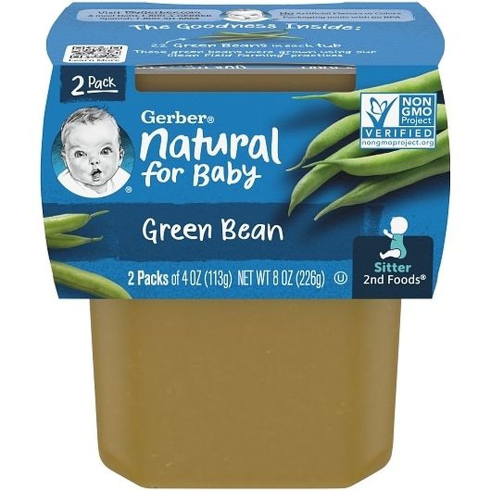 Gerber 2nd Foods Green Beans Baby Food, 8 Ounce -- 8 per case.