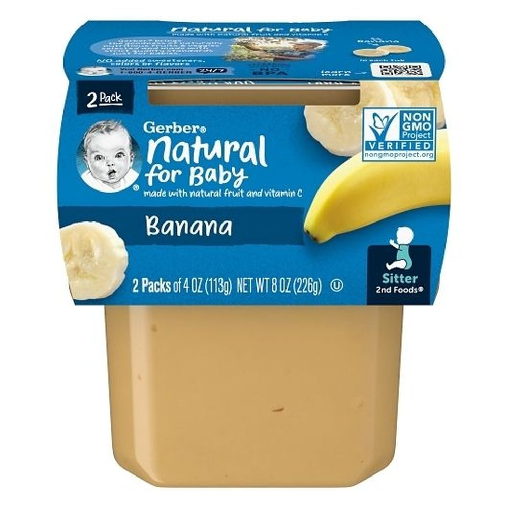 Gerber 2nd Foods Banana Baby Food, 8 Ounce -- 8 per case
