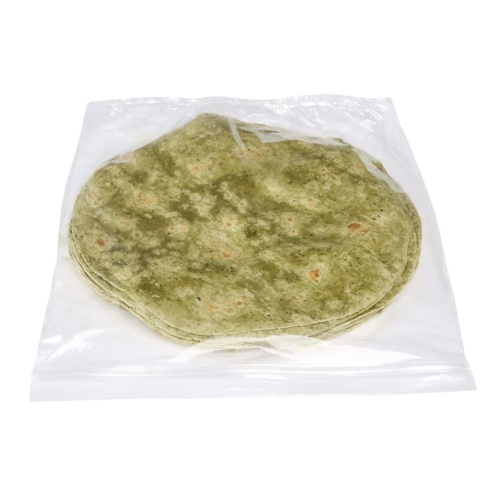 Mexican Original 12 Inch Spinach Flavored Shelf Stable Pressed Wrap, 16.5 Pound