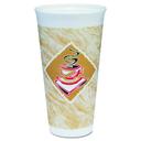 White EPS Foam Cup with Red Cafe G Design