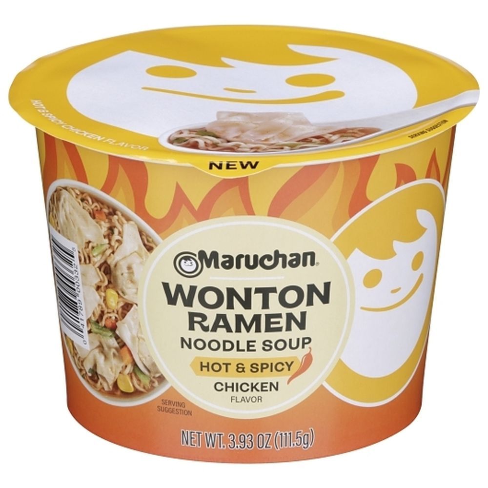 Maruchan Hot And Spicy Chicken Flavor Ramen Noodles, 3.93 Ounce -- 6 Per Case