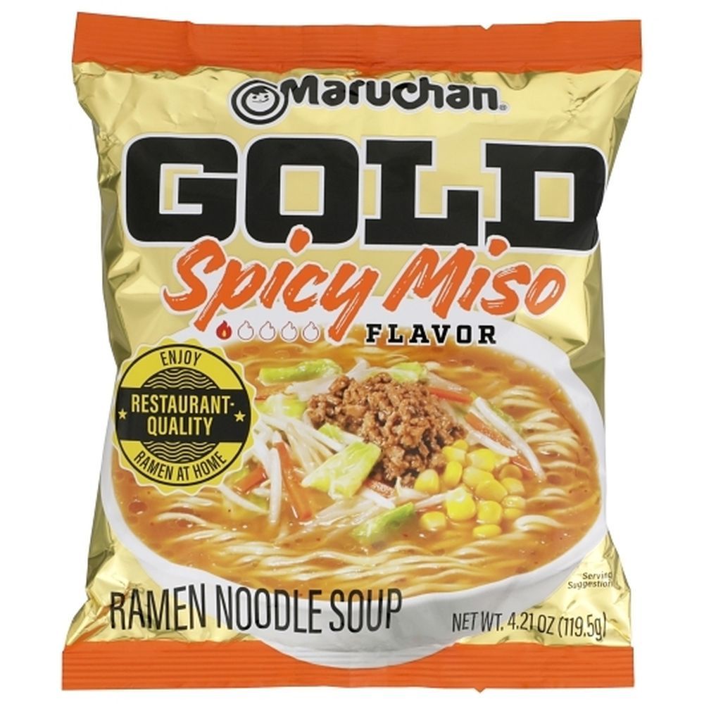 Maruchan Spicy Miso Ramen Noodles, 4.21 Ounce -- 5 Per Case