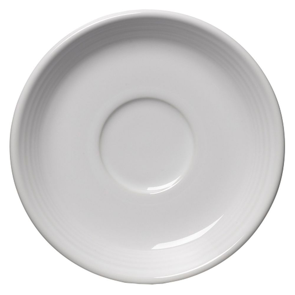Fiesta 5.875 Inch White New Retired Classic Rim Saucer, 12 Count