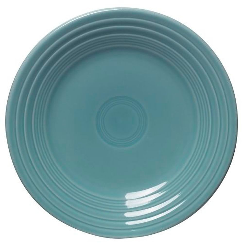 Fiesta 9 X 1 1/8 Inch Classic Rim Turquoise Luncheon Plate, 12 Count
