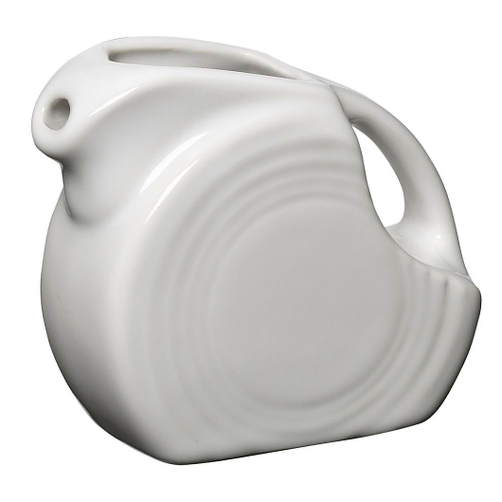 Fiesta 5 Ounce White Mini Disk Pitcher, 4 Count