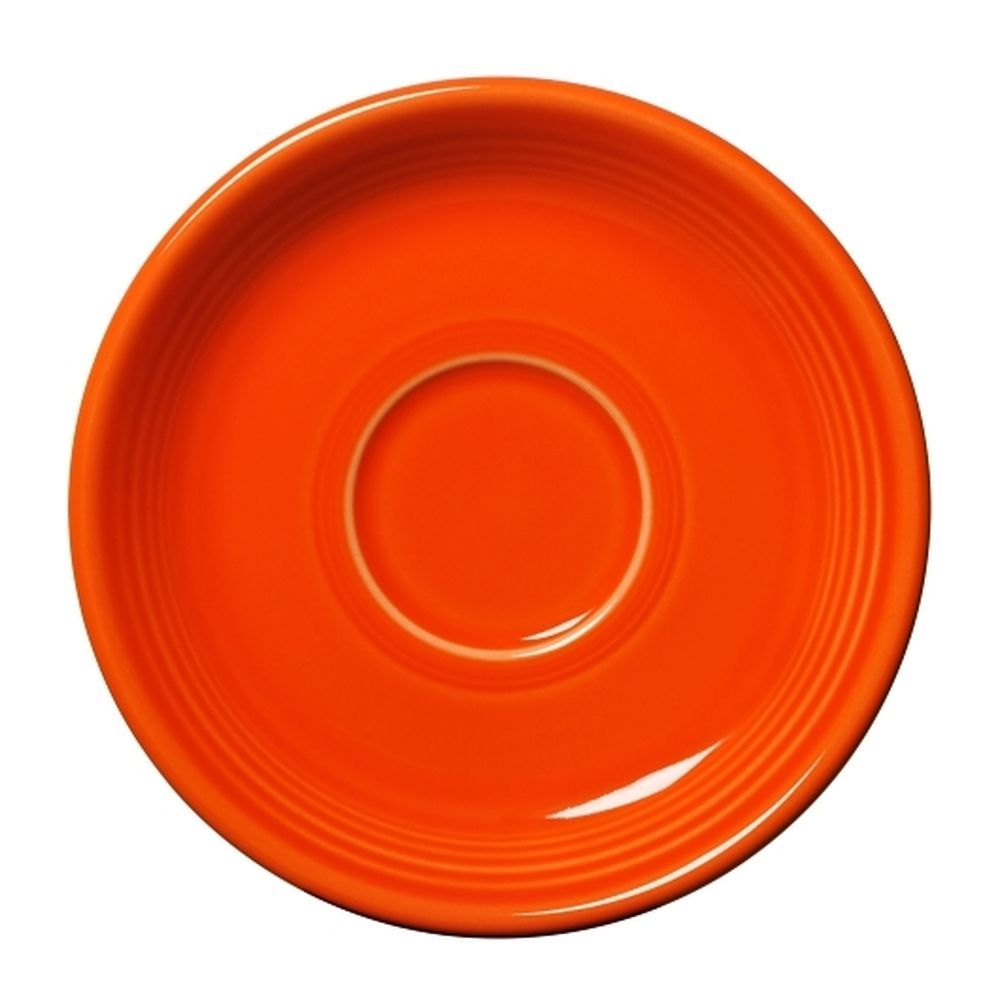 Fiesta 5.875 Inch Poppy New Retired Classic Rim Saucer, 12 Count