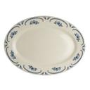 American Rose China 13 3/8 inch Rolled Edge Oval Platter, 12 count