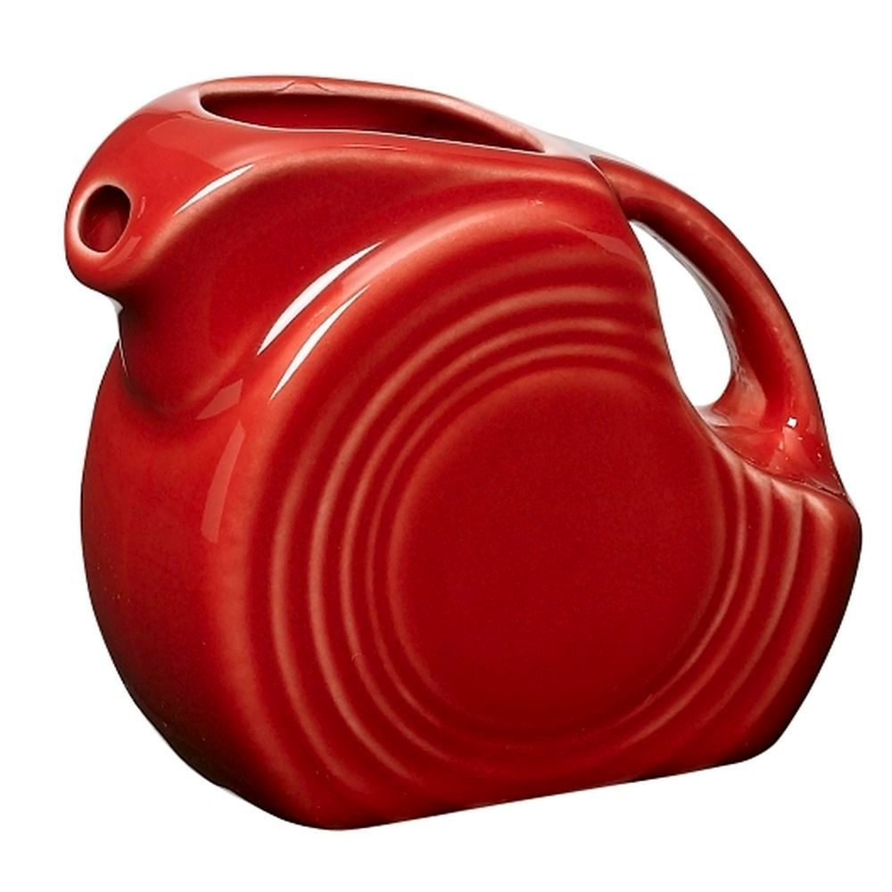 Fiesta 5 Ounce Scarlet Mini Disk Pitcher, 4 Count