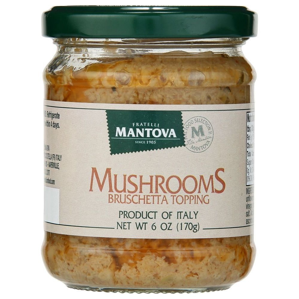 Mantova Mushrooms Bruschetta Topping, 6 Ounce -- 6 Per Case