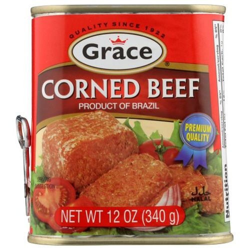 Grace Caribbean Corned Beef, 12 Ounce -- 12 Per Case
