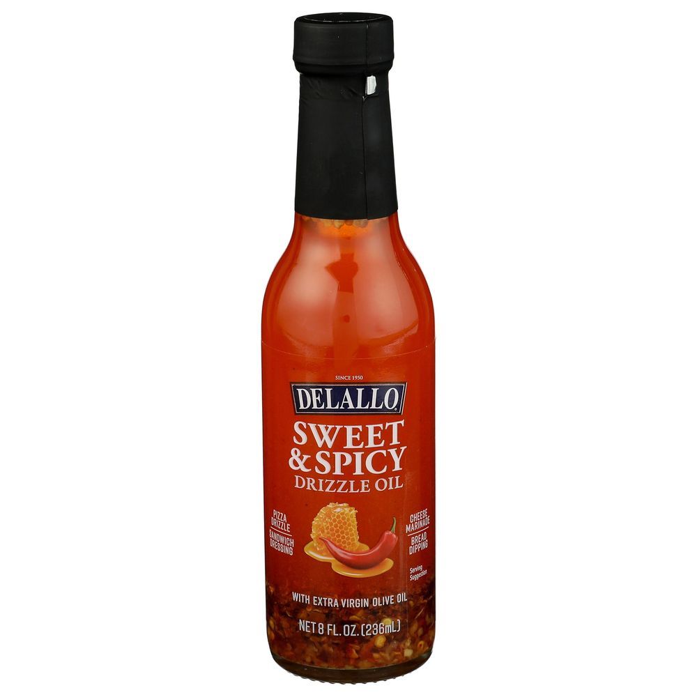 Delallo Sweet And Spicy Pizza Oil, 8 Fluid Ounce -- 6 Per Case