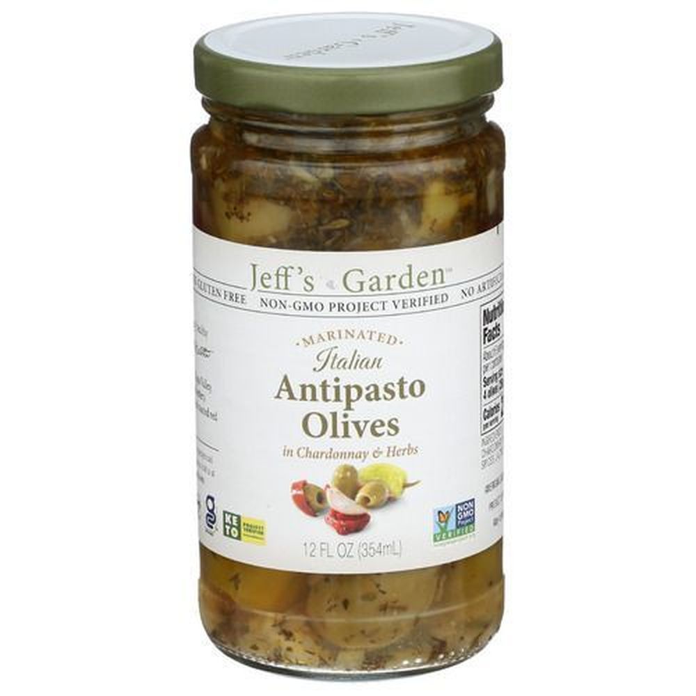 Jeff's Garden Italian Antipasto Olives, 12 Fluid Ounce -- 6 Per Case