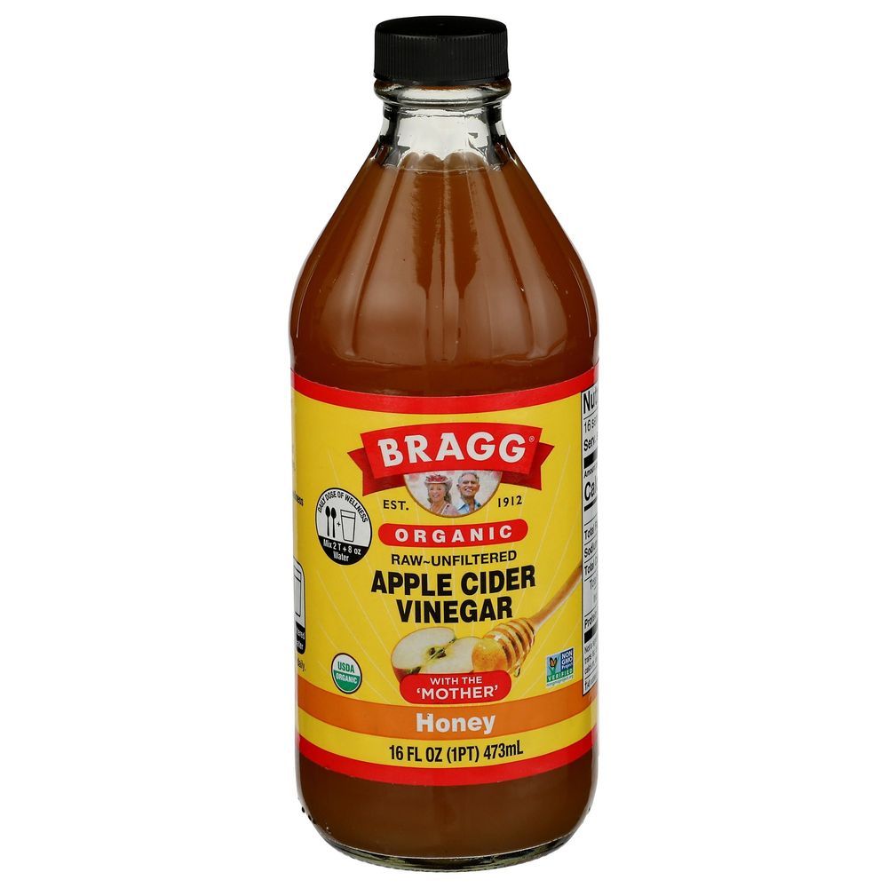 Bragg Organic Honey Blend Apple Cider Vinegar, 16 Fluid Ounce -- 6 Per Case