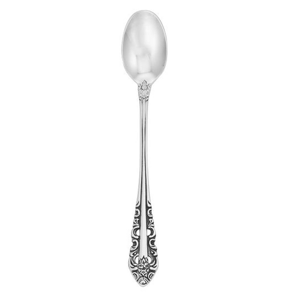 Hallmark Classic Baroque 18/10 Stainless Steel 7.25 inch Iced Teaspoon, 12 count
