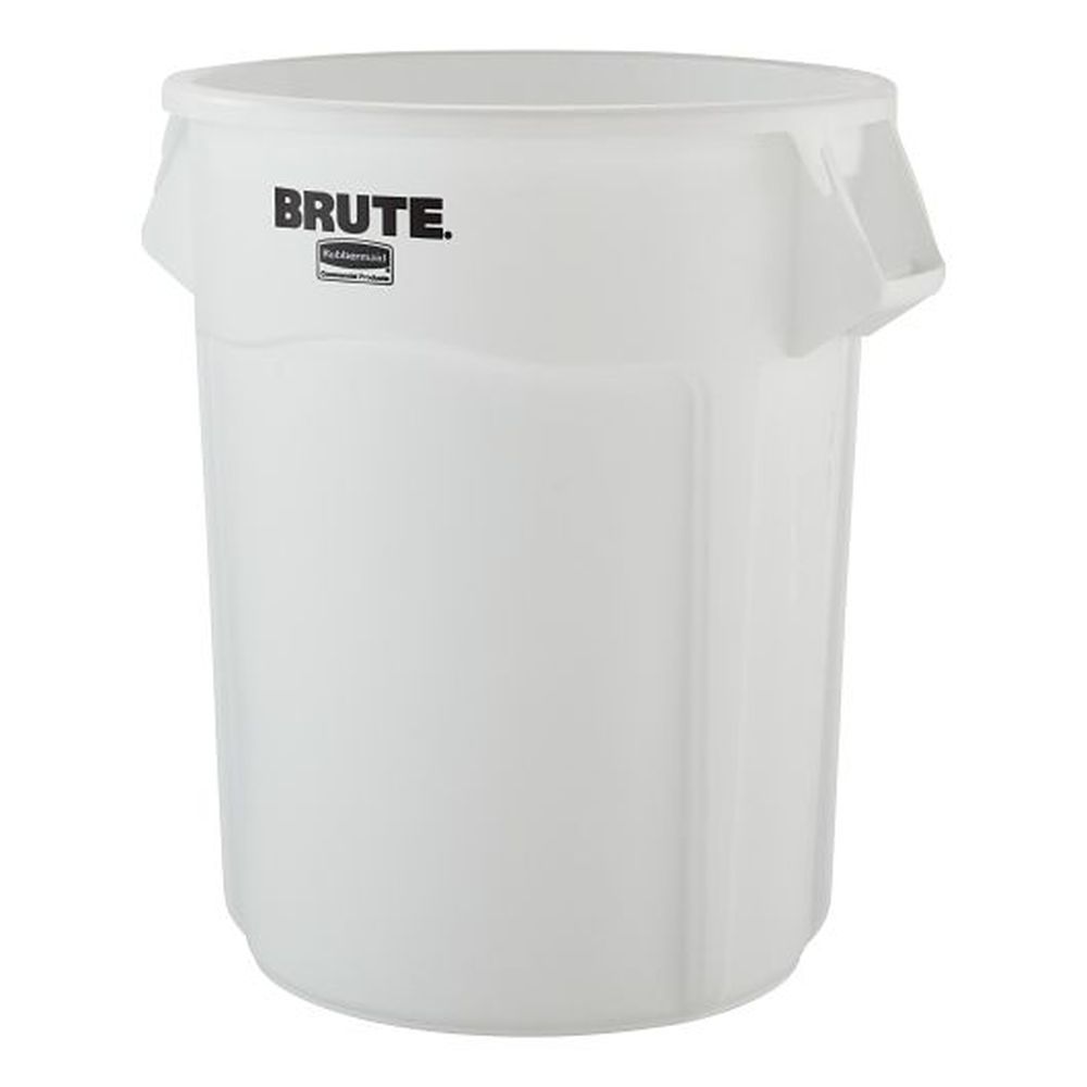 Rubbermaid Commercial White Resin Brute Vented Container, 44 Gallon Capacity