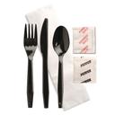 Black Ebony Individually Wrapped Cutlery Kit