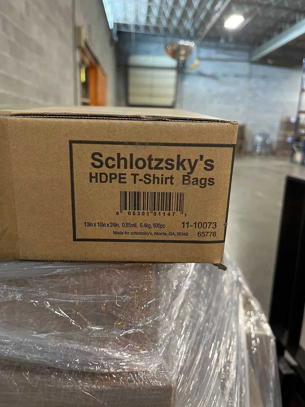 Schlotzsky's Deli 13x10x24 T-shirt Bags -- 500 Per Case