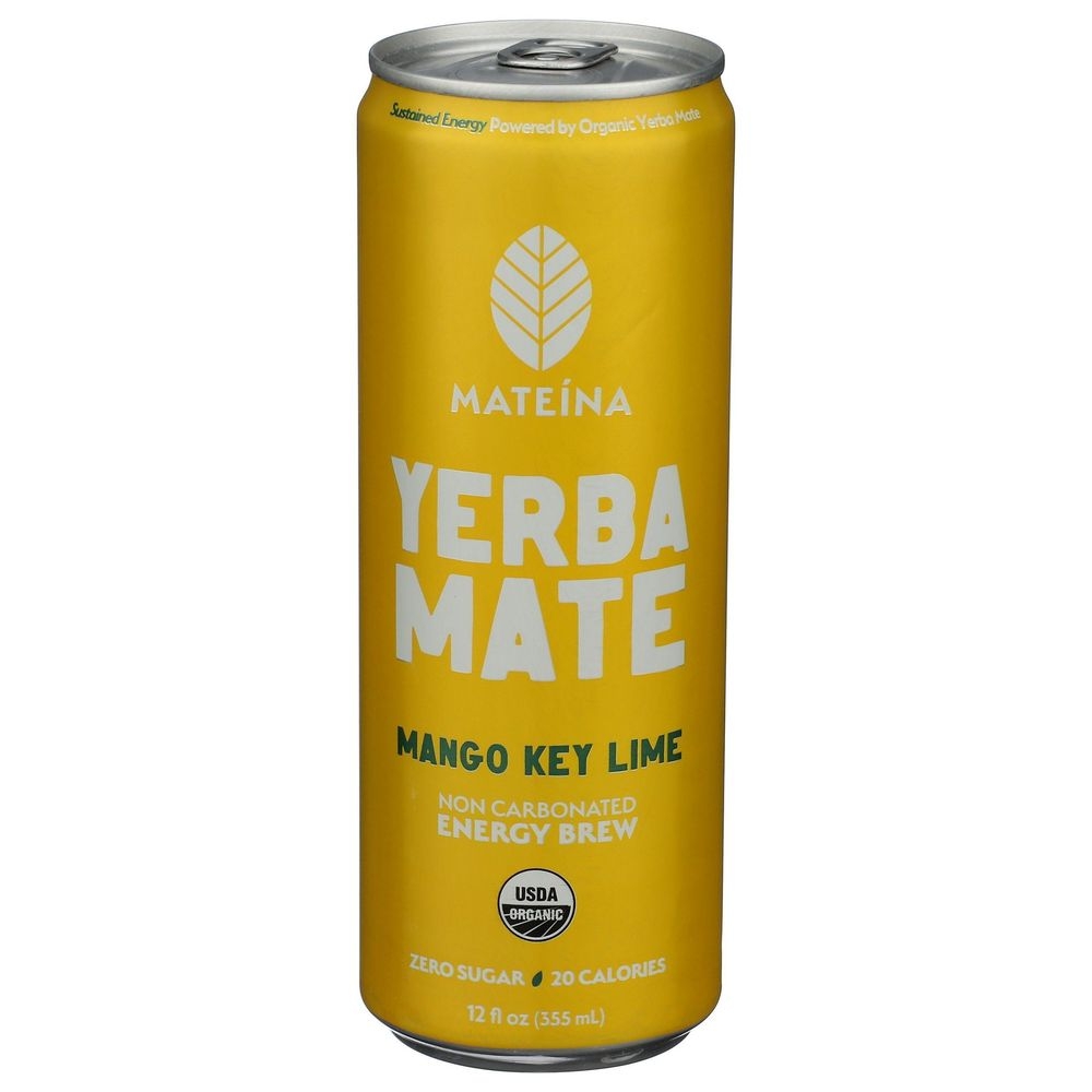 Organic Mango Key Lime Yerba Mate Energy Brew