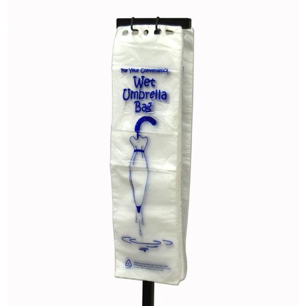 0.7 mil HDPE Clear Medium Umbrella Bag