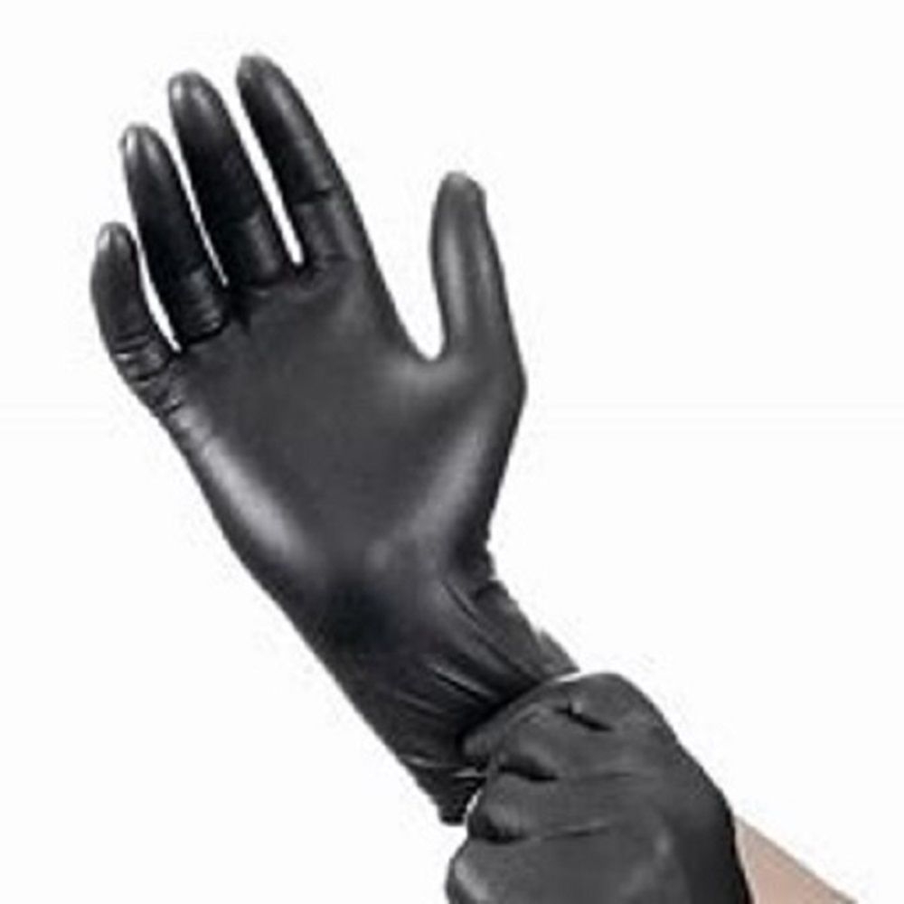 Ctc Black X-large 5 Mil Nitrile Exam Gloves -- 1000 Per Case