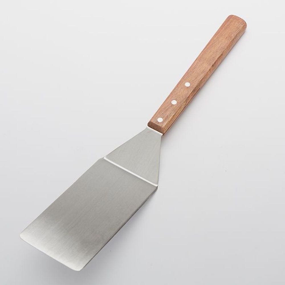 American Metalcraft Stainless Steel 8 X 4 Inch Giant Oversize Turner With Brown Wood Handle, 20 Inch Overall Length