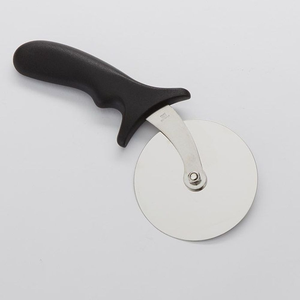 American Metalcraft Stainless Steel Pizza Cutter With Black Plastic Handle, 4 Inch Dia.