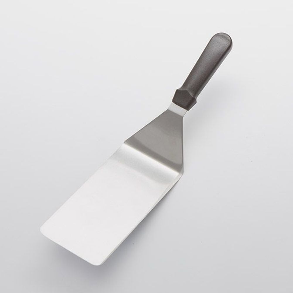 American Metalcraft Heavy Duty Stainless Steel Turner With Black Plastic Handle, 15 3/4 Inch