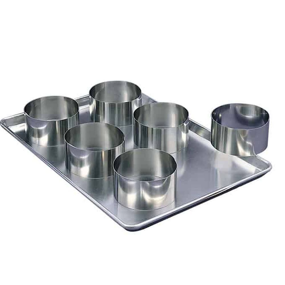 American Metalcraft Heavy Duty 20 Gauge Stainless Steel Cake Ring, 10 Inch