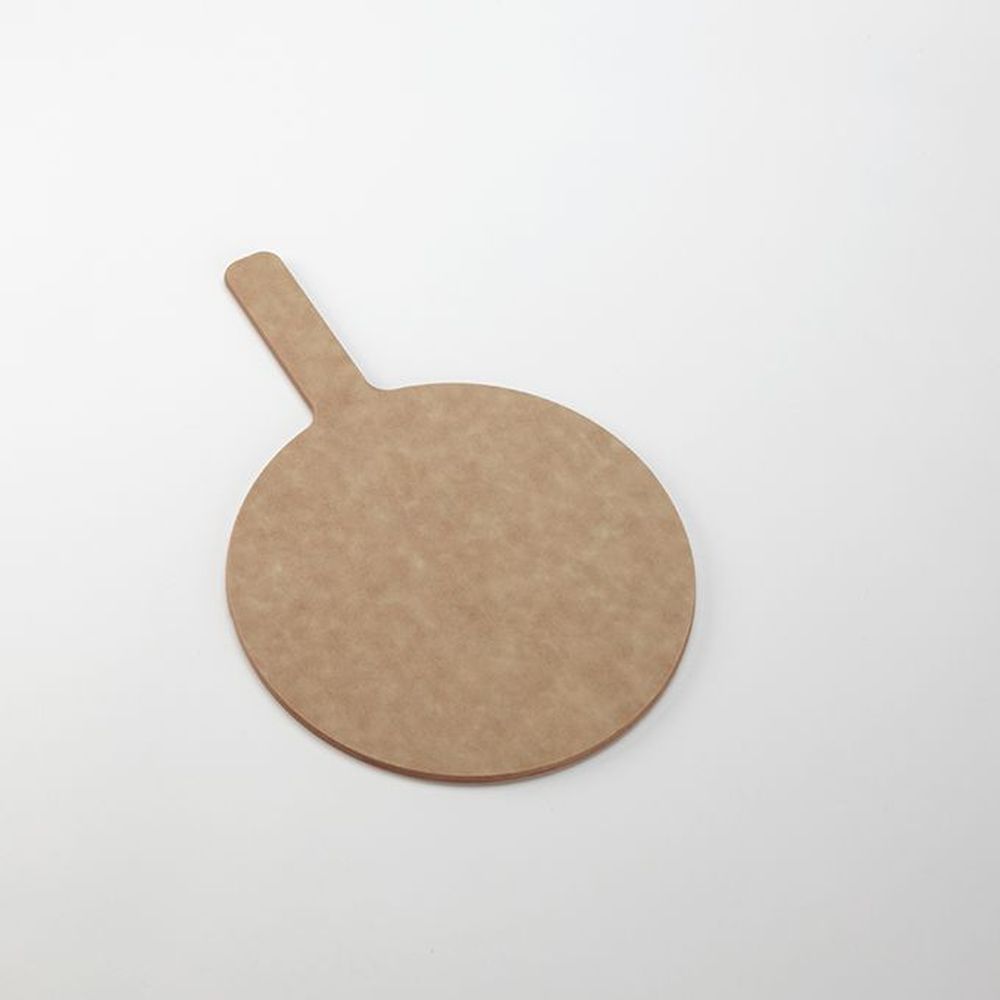 American Metalcraft Natural Pressed Wood Round Pizza Peel With 5 Inch Handle, 12 Inch Dia.
