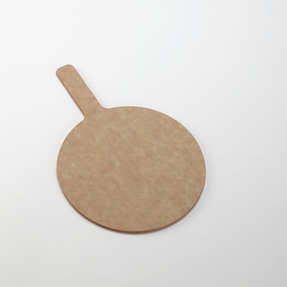 American Metalcraft Natural Pressed Wood Round Pizza Peel With 5 Inch Handle, 13 Inch Dia.