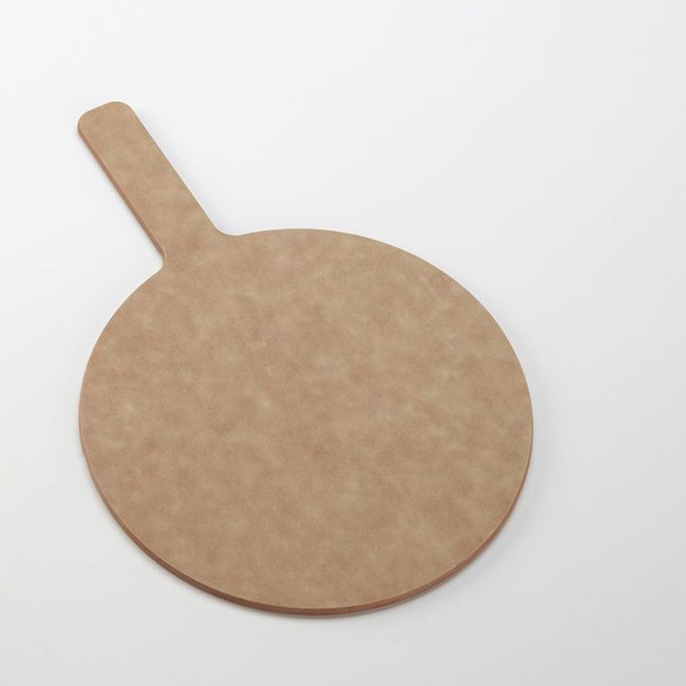 American Metalcraft Natural Pressed Wood Round Pizza Peel With 5 Inch Handle, 15 Inch Dia.