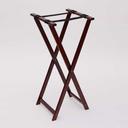American Metalcraft Mahogany Wood Tray Stand, 18 x 38 inch