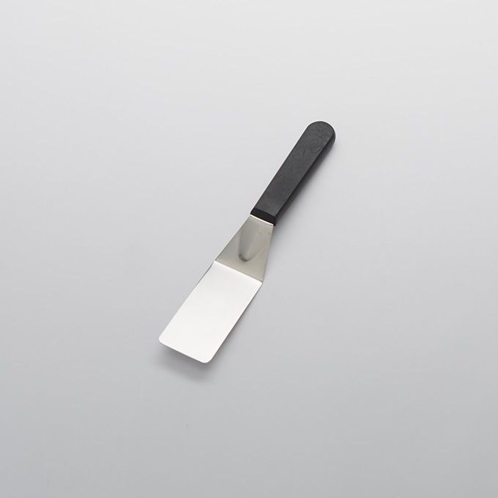 American Metalcraft Stainless Steel Offset Blade Turner With Black Plastic Handle, 10 Inch Length
