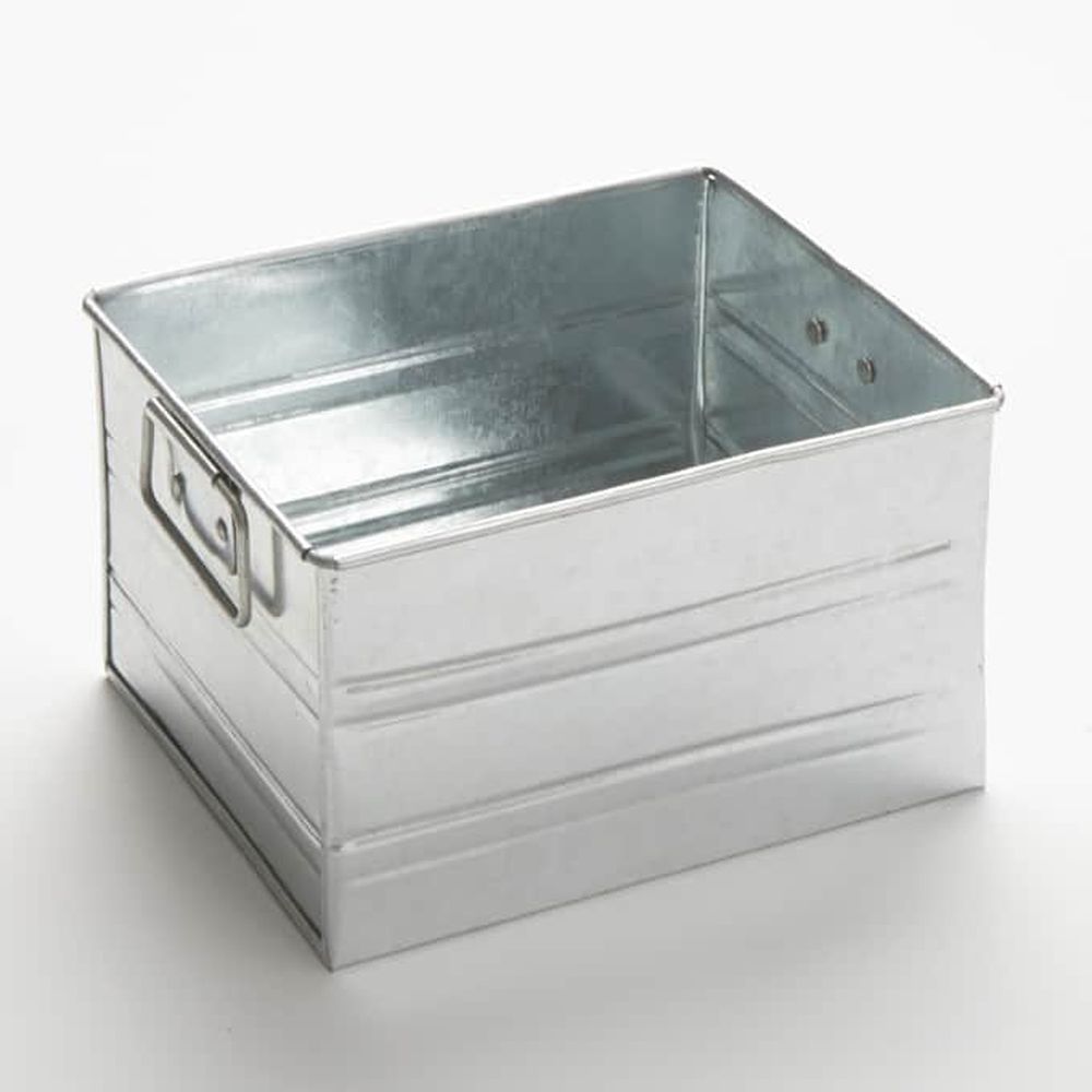 American Metalcraft Galvanized Steel Condiment Caddy, 7-1/8 X 6 X 4 Inch