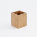 American Metalcraft Bamboo Wood Caddy, 4 inch Square